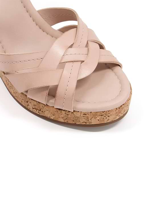 Nude wedges dune online