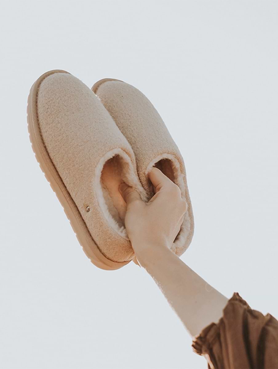 Emu Joy Teddy Slippers Emu Womens Slippers Joy Teddy Natural