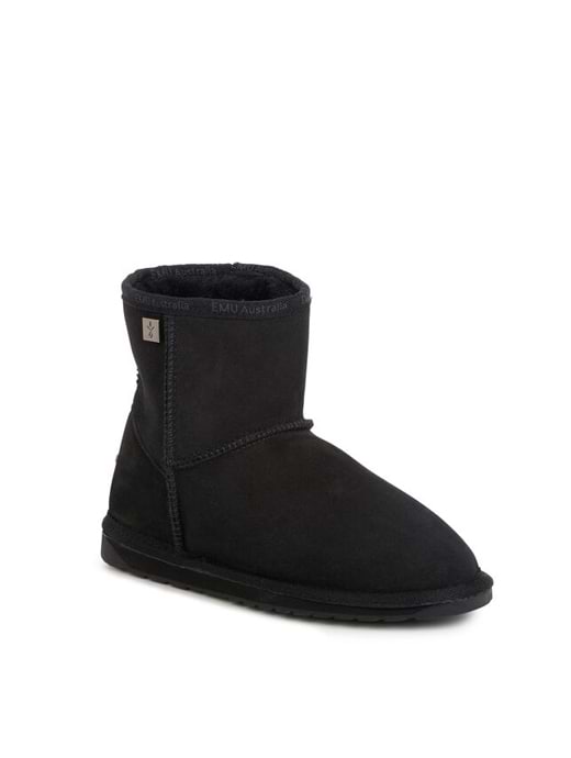 EMU Australia Women's Platinum Stinger Slim Mini Sheepskin Boot Black 