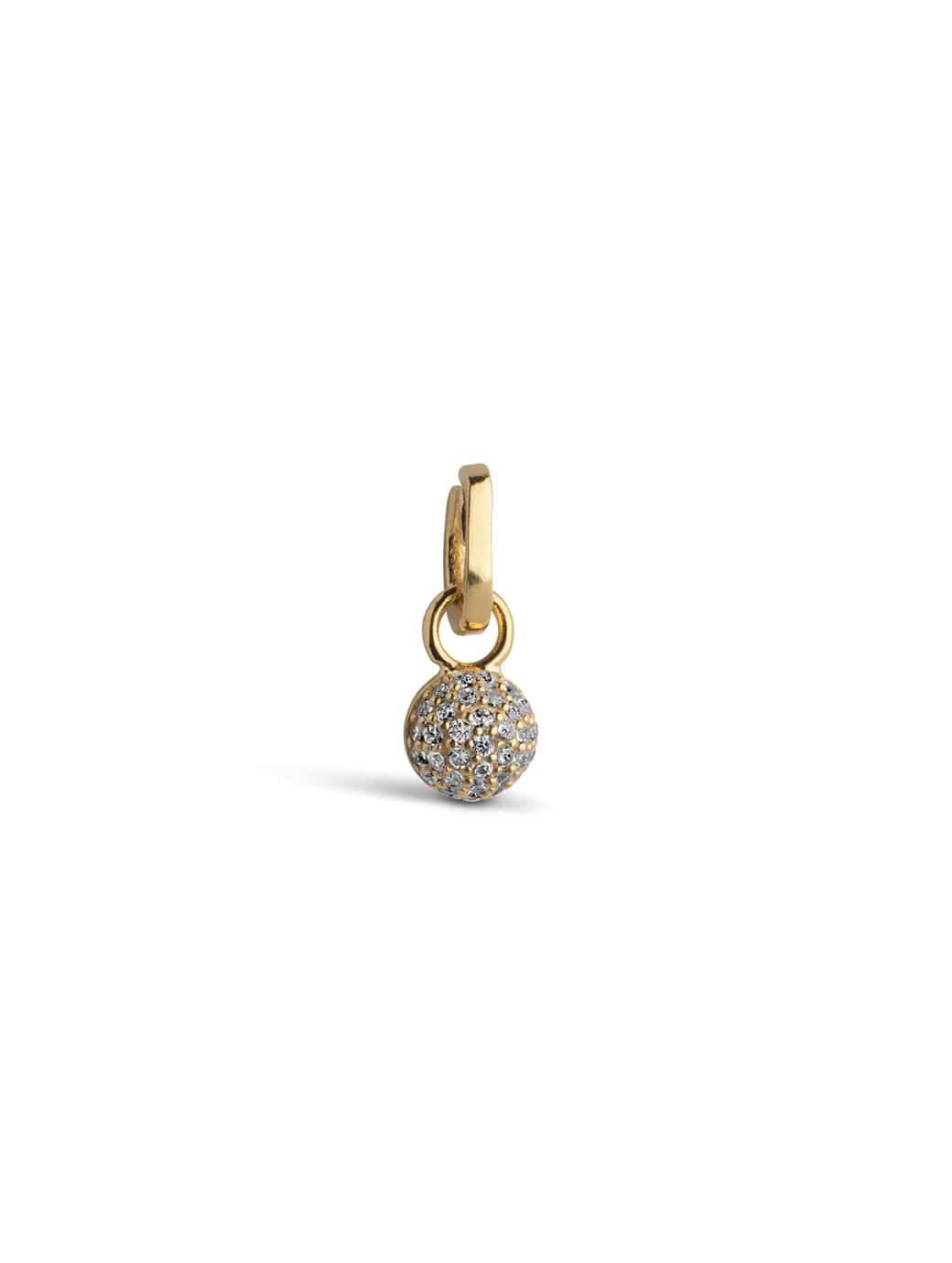 ENAMEL Copenhagen Disco Ball Charm Clear CZ