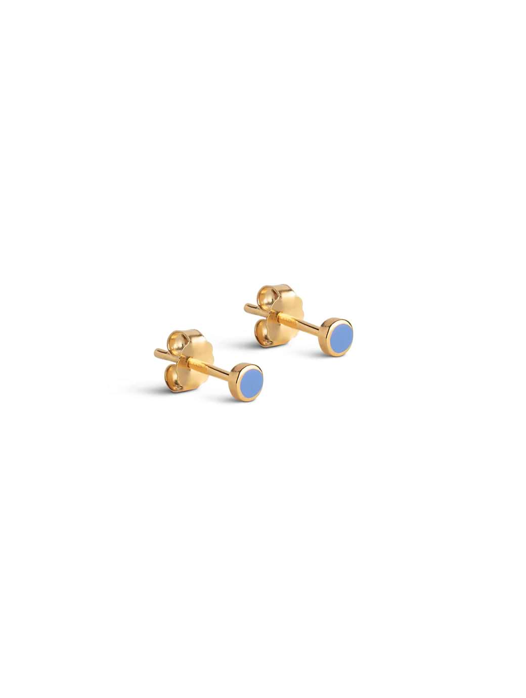 ENAMEL Copenhagen Enamel Dot Stud Cornflower