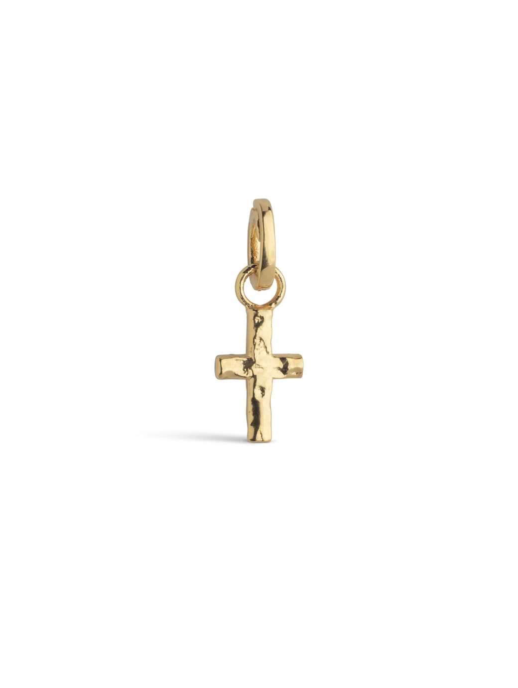 ENAMEL Copenhagen Golden Cross Charm Gold Plated