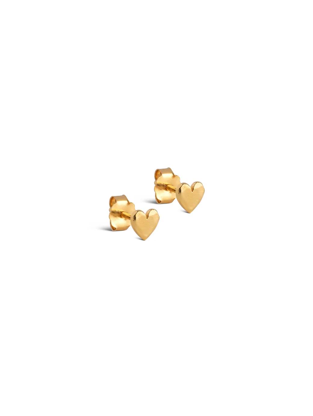 ENAMEL Copenhagen Heart Studs Gold Plated