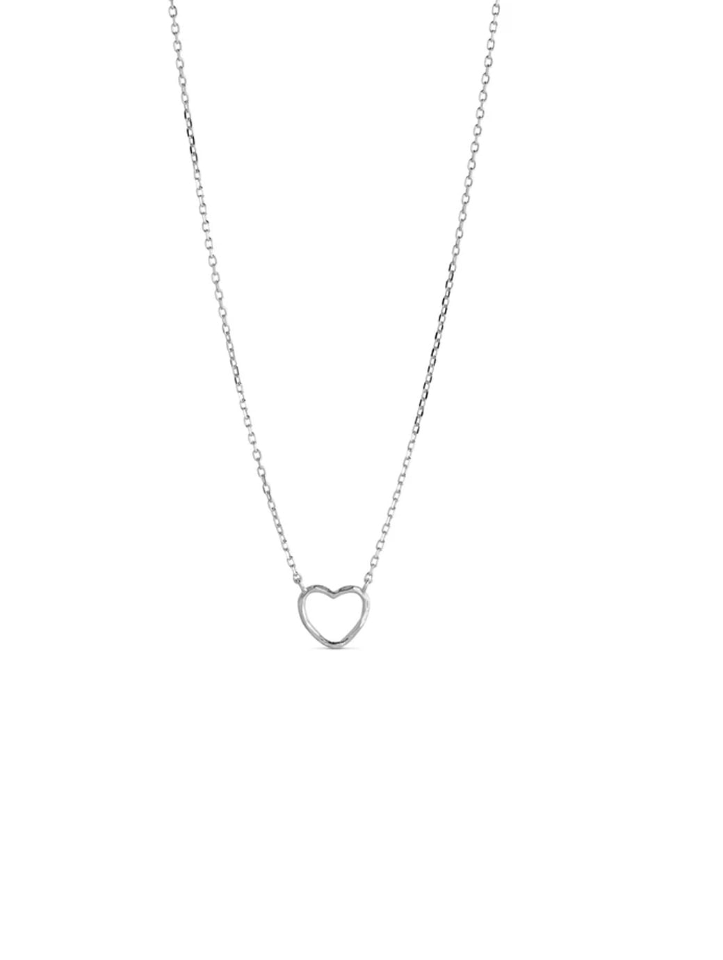 ENAMEL Copenhagen Organic Heart Necklace Sterling Silver