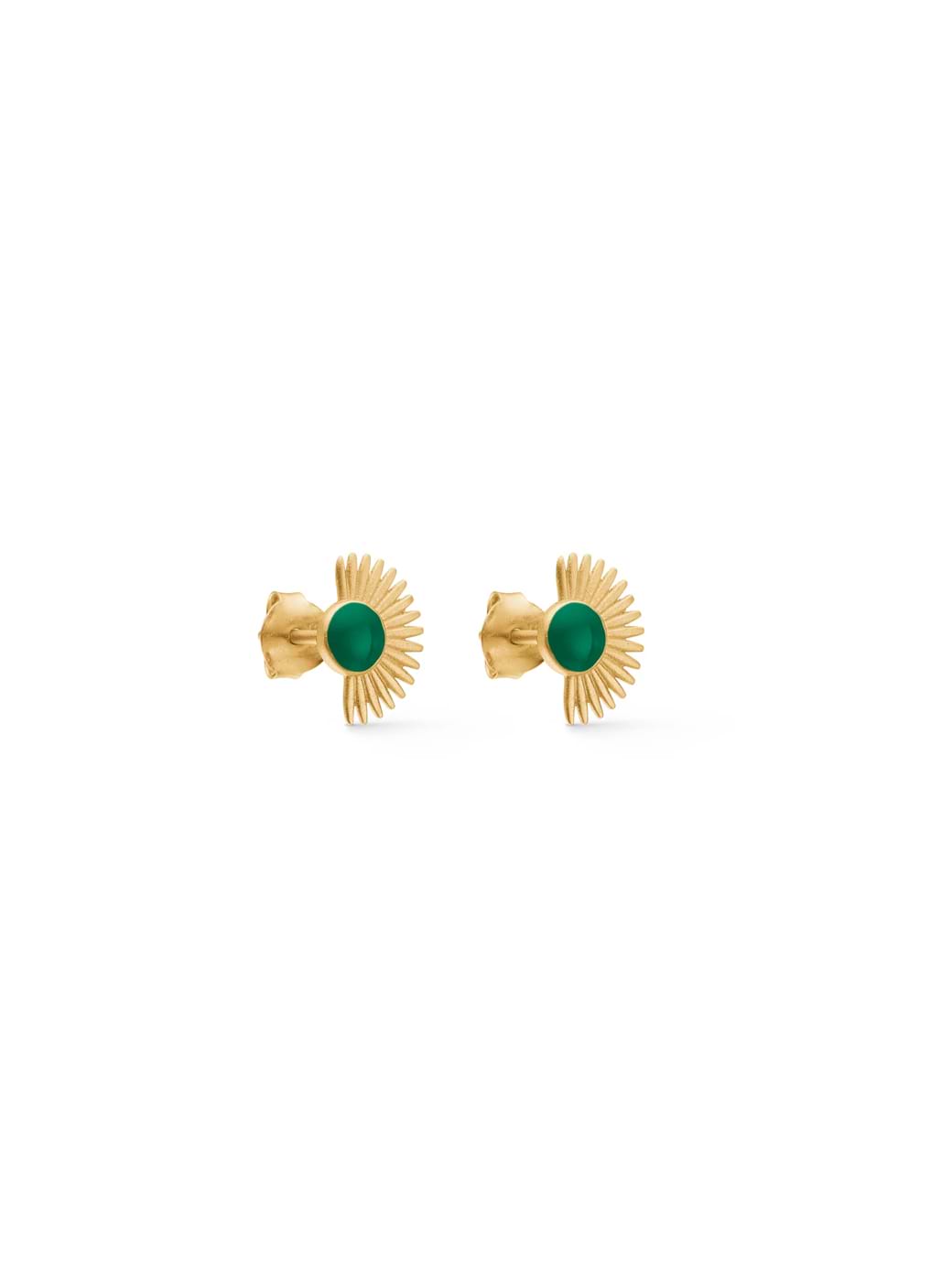 ENAMEL Copenhagen Soleil Studs Petrol Green