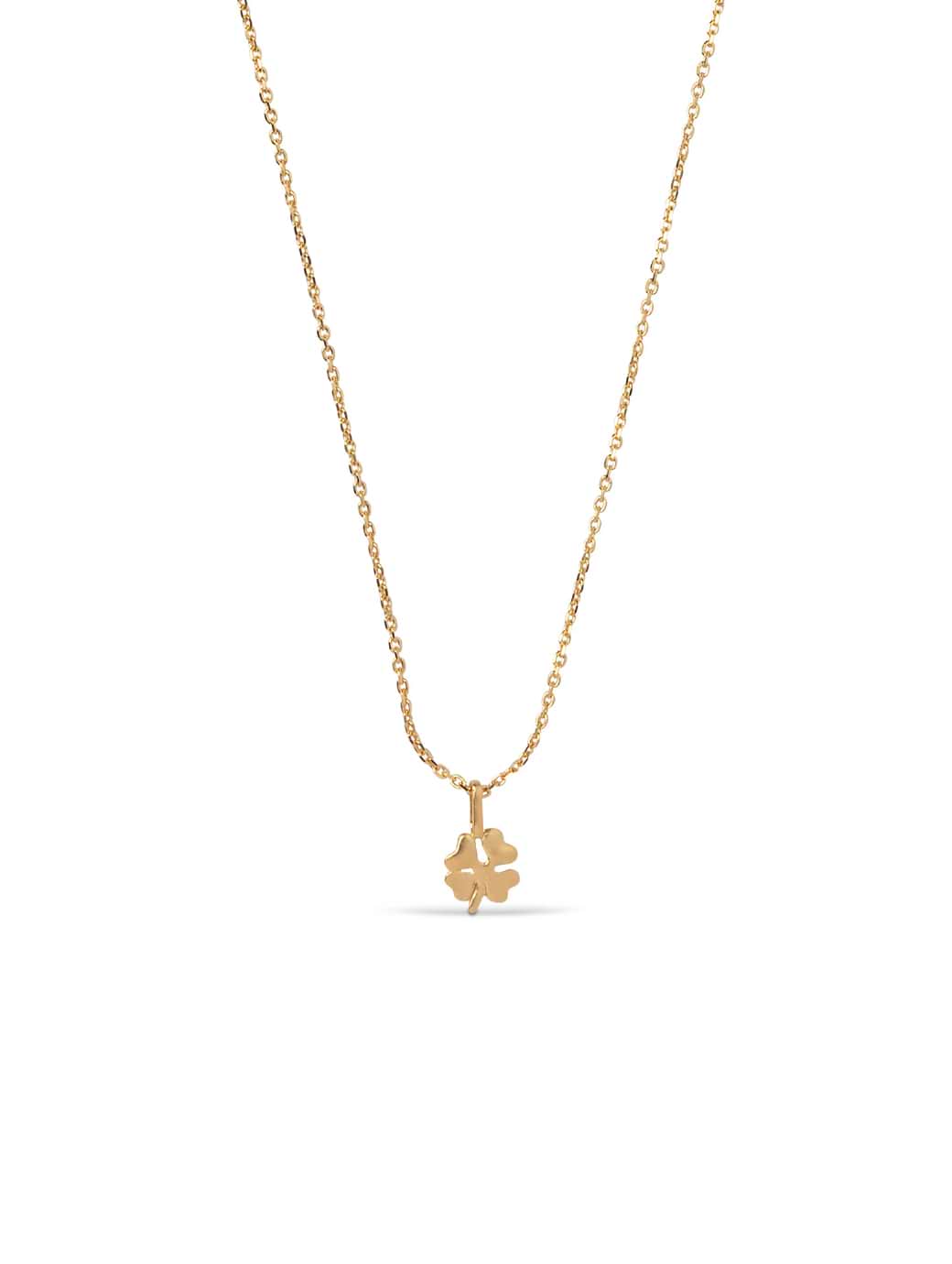 Enamel Copenhagen Women's Four-Leaf Clover Necklace Gold