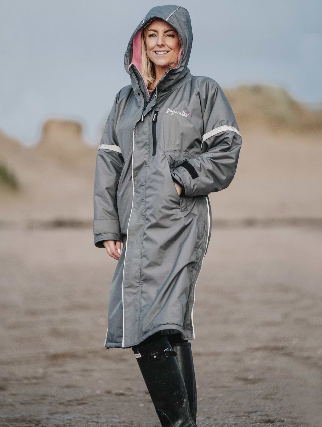 EQUIDRY Drywalks All Seasons Coat Charcoal/Pink