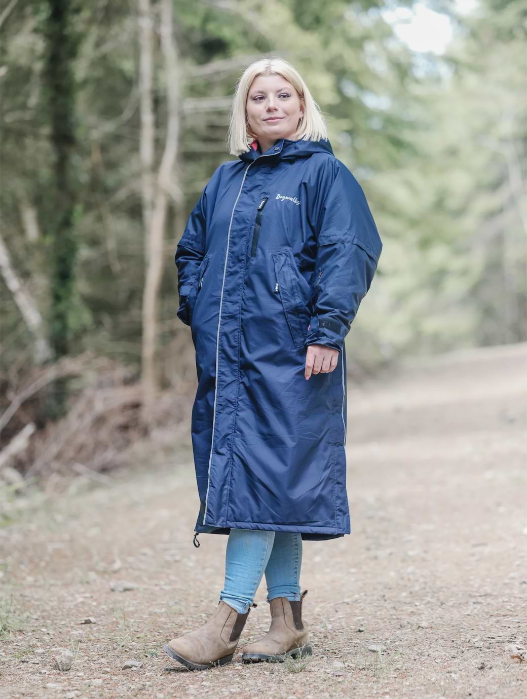 Drywalks All Seasons Coat Navy/Raspberry