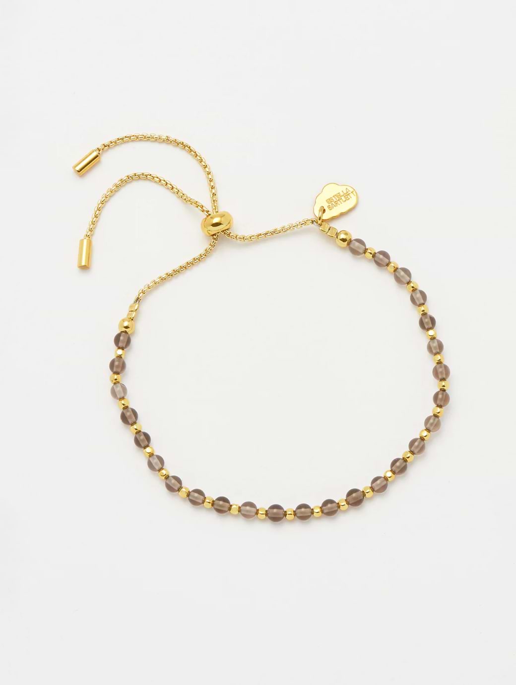 Estella Bartlett Amelia Bracelet Gold Plated Smoky Quartz