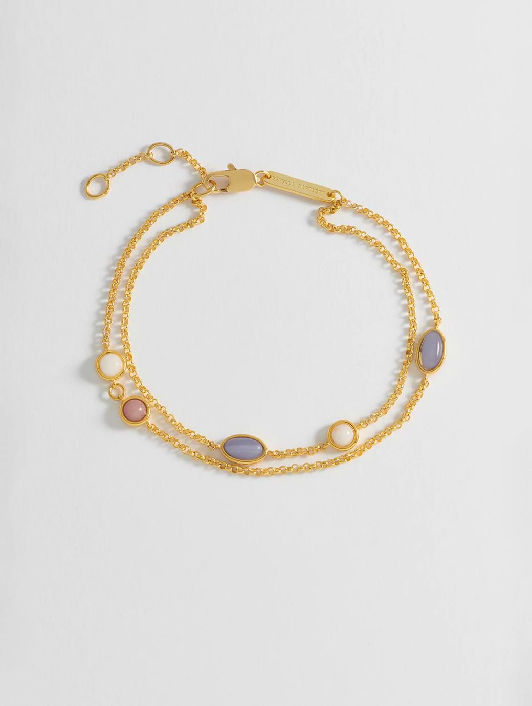 Estella Bartlett Multi Gemstone Bracelet Gold Plated
