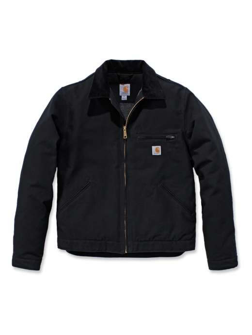Carhartt Duck Detroit Blanket Lined Jacket Black