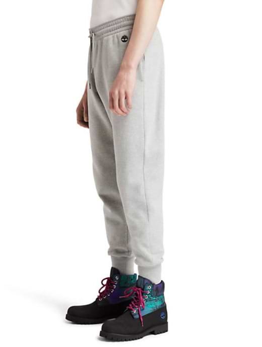 Grey sweatpants timberlands top