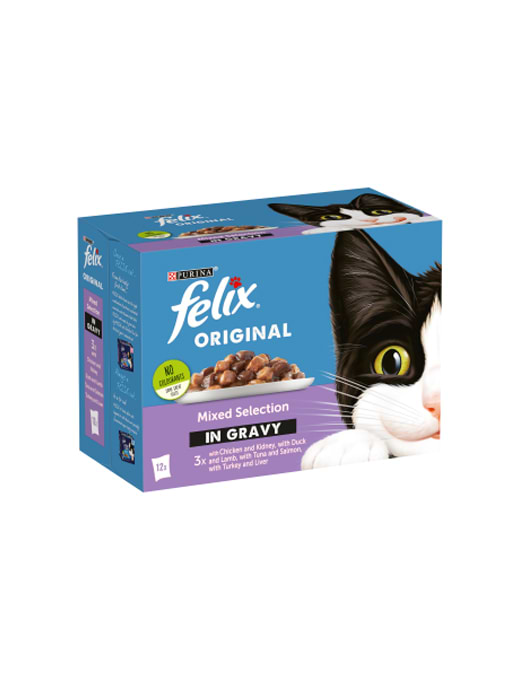 Felix Mixed Gravy Pouches 12x100G