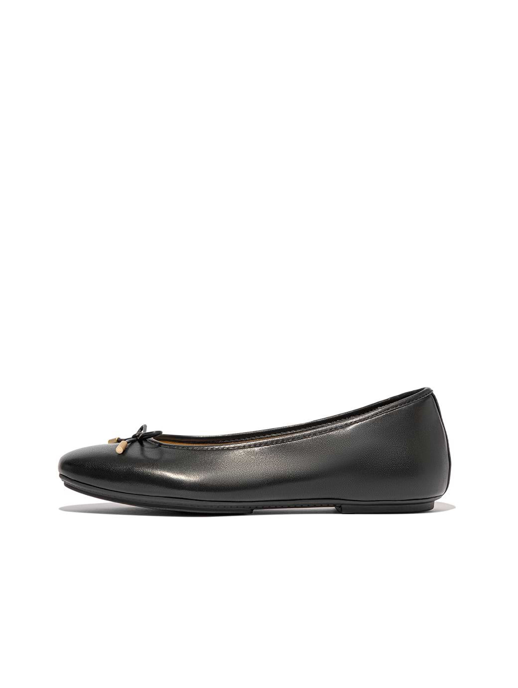 Fitflop Women's Delicato Bow Soft Leather Ballet Flats Black