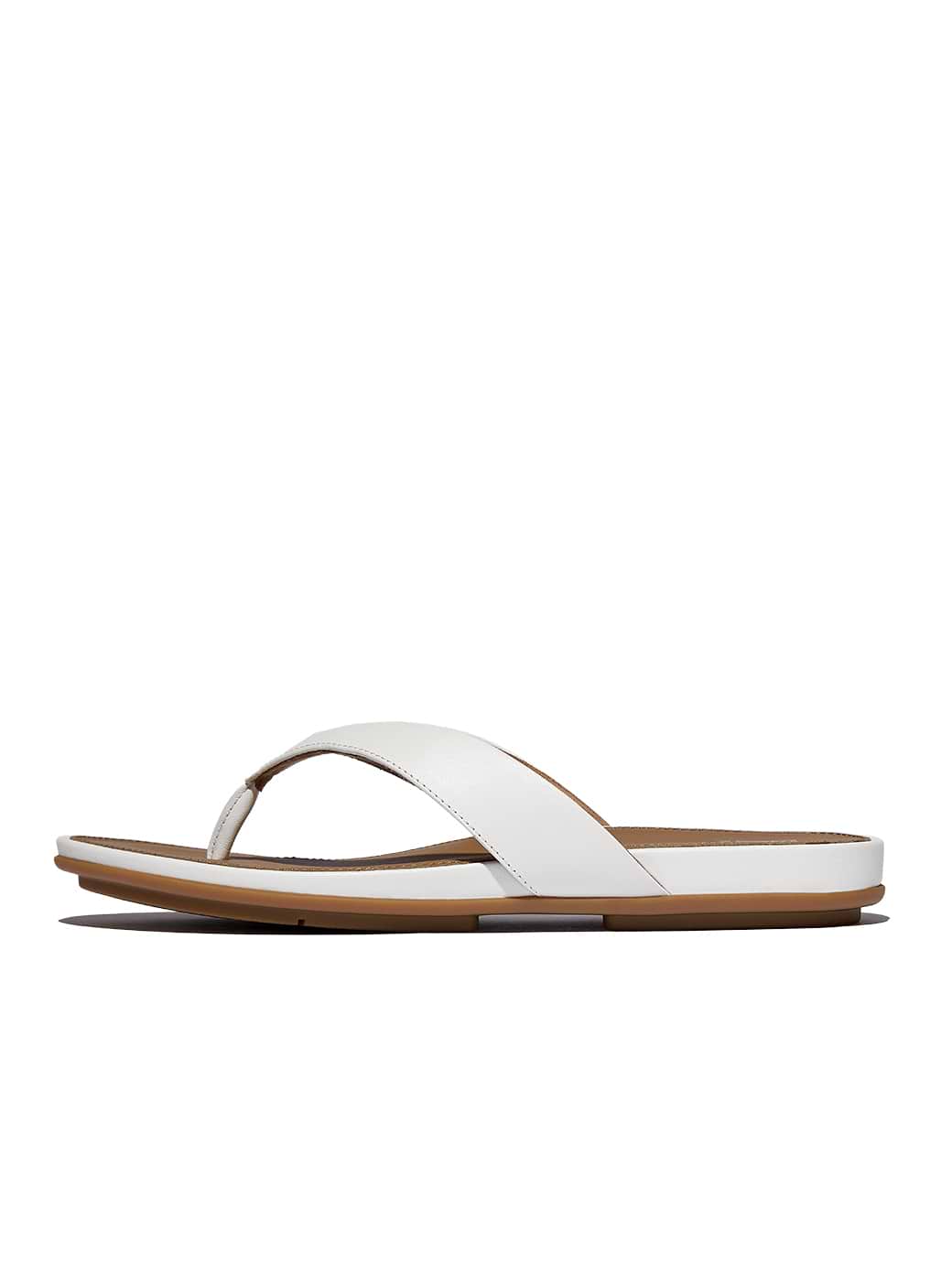 Fitflop Women's Gracie Leather Flip-Flops Urban White