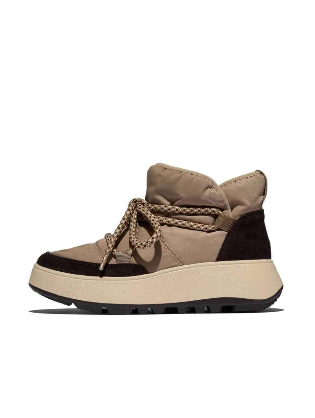 Fitflop Women's Water Resistant Biofleece Mesh Flatform Booties Taupe