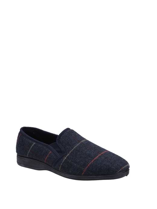 Fleet & Foster Men's Mitchell Slipper Navy 