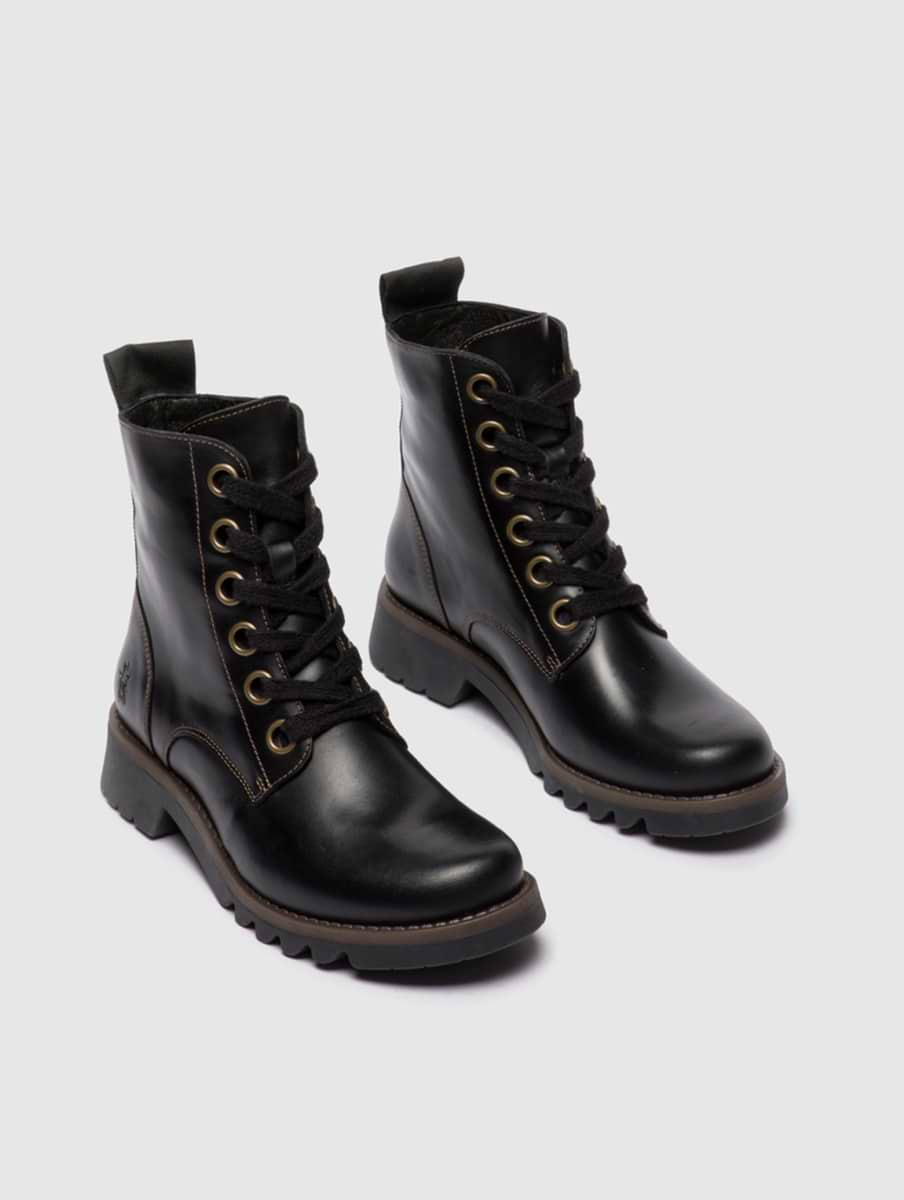 Fly London Women's RAGI539 Rug Boot Black