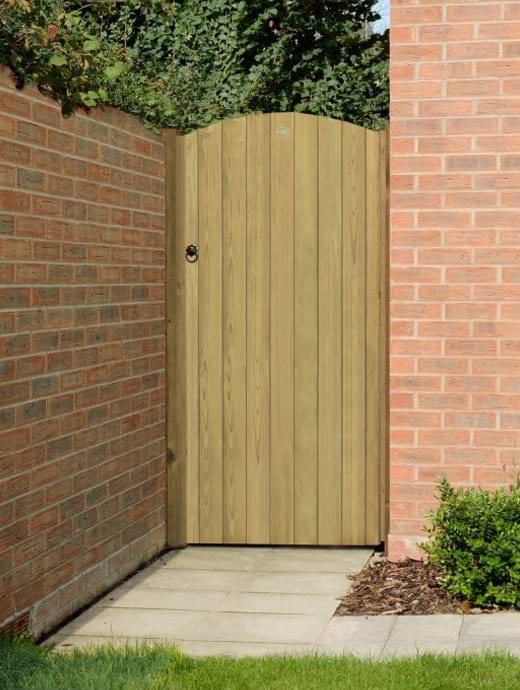 Forest Garden 6ft Heavy Duty Dome Top Tongue & Groove Gate (1.80m high)