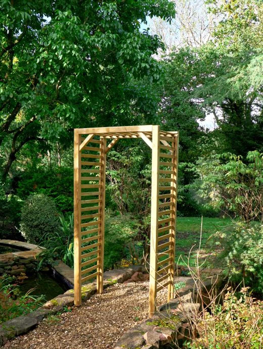 Forest Garden Slatted Arch