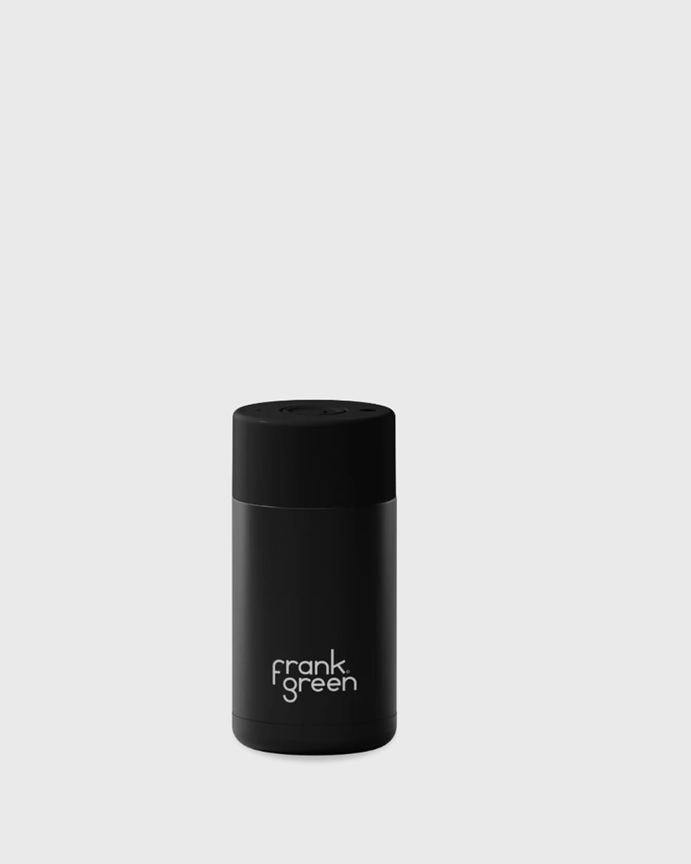 Frank Green 12oz Stainless Steel Ceramic Reusable Cup with Button Lid Midnight