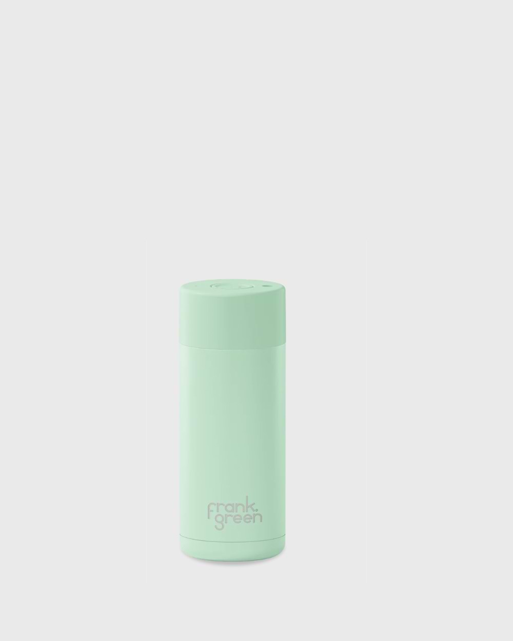 Frank Green 16oz Stainless Steel Ceramic Reusable Cup with Button Lid Mint Gelato