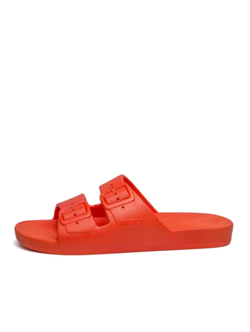 Freedom Moses Women's Lucy Slides Orange Neon