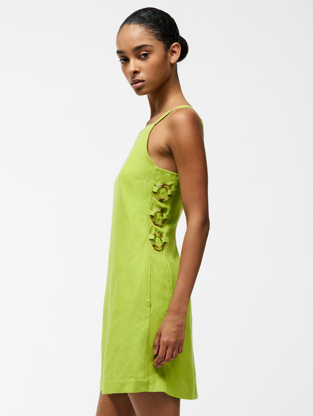 slim fit dress slacks Billabong Women's Floral Trip Mini Dress - Cactus
