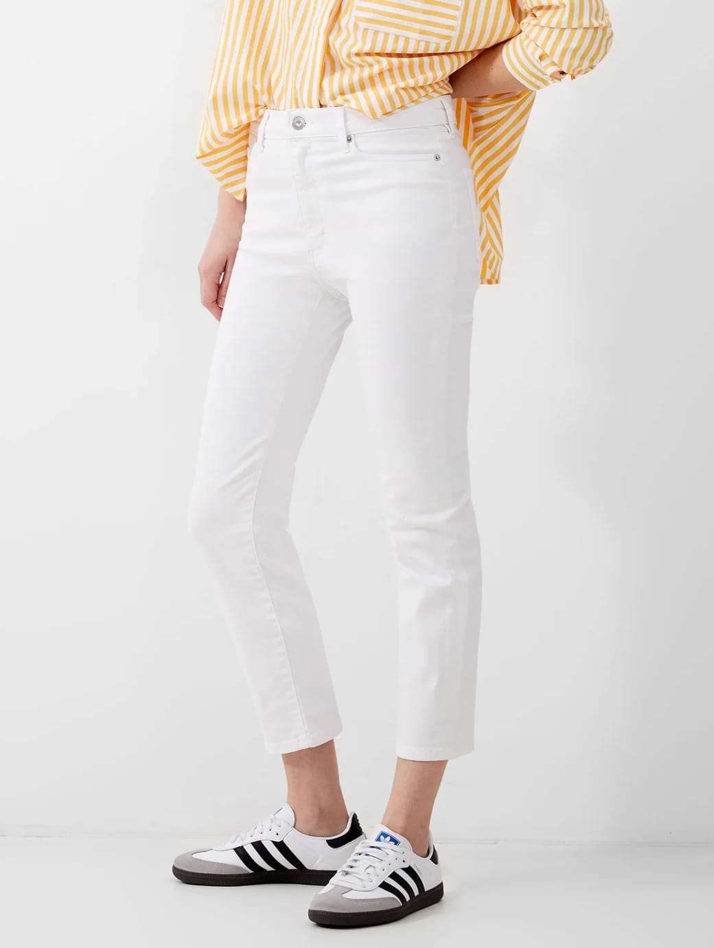 French Connection Stretch Ankle Jean White