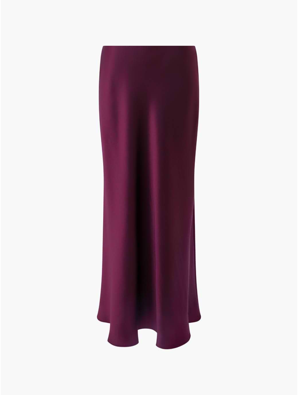 French Connection Women's Irina Satin Skirt Bordeaux Red
