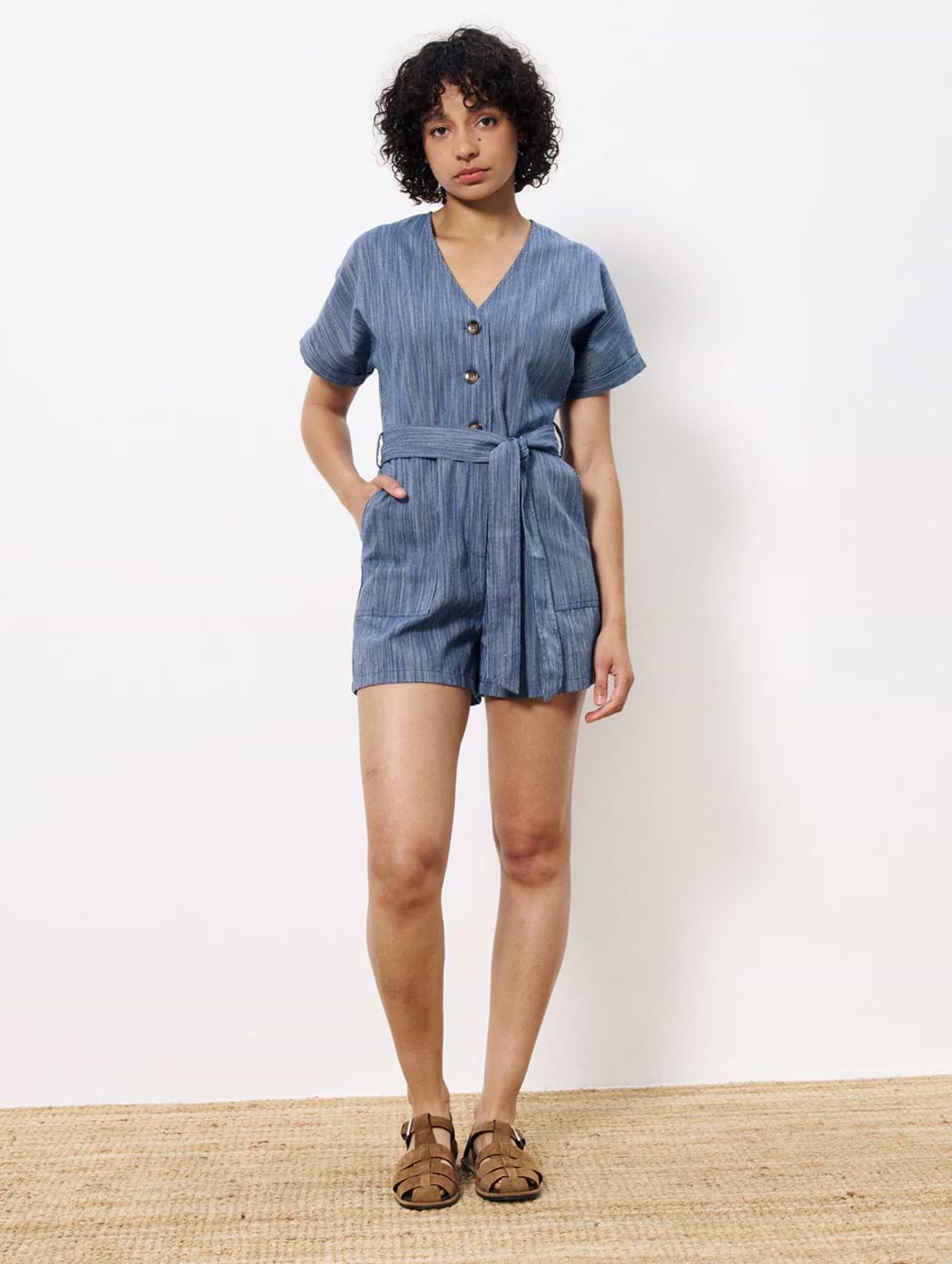 Frnch Women's Adila Combi Short Blue Marine