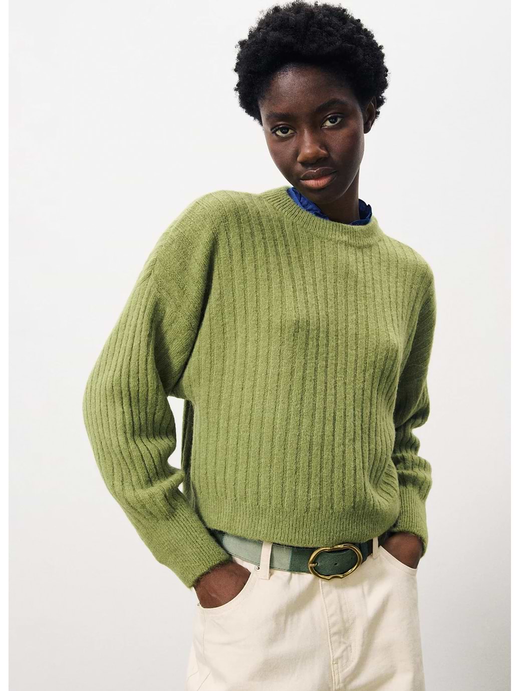 Frnch Women's Naicha Jumper Olive
