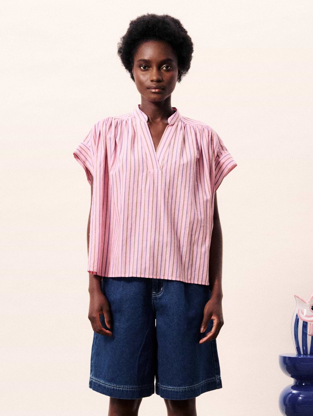 FRNCH Women's Bonaia Blouse Pink