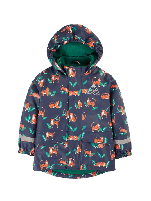 Frugi Printed Puddle Buster Coat Tiger Time