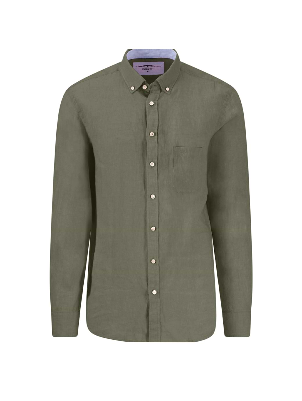 Fynch-Hatton Premium Linen Shirt Olive 