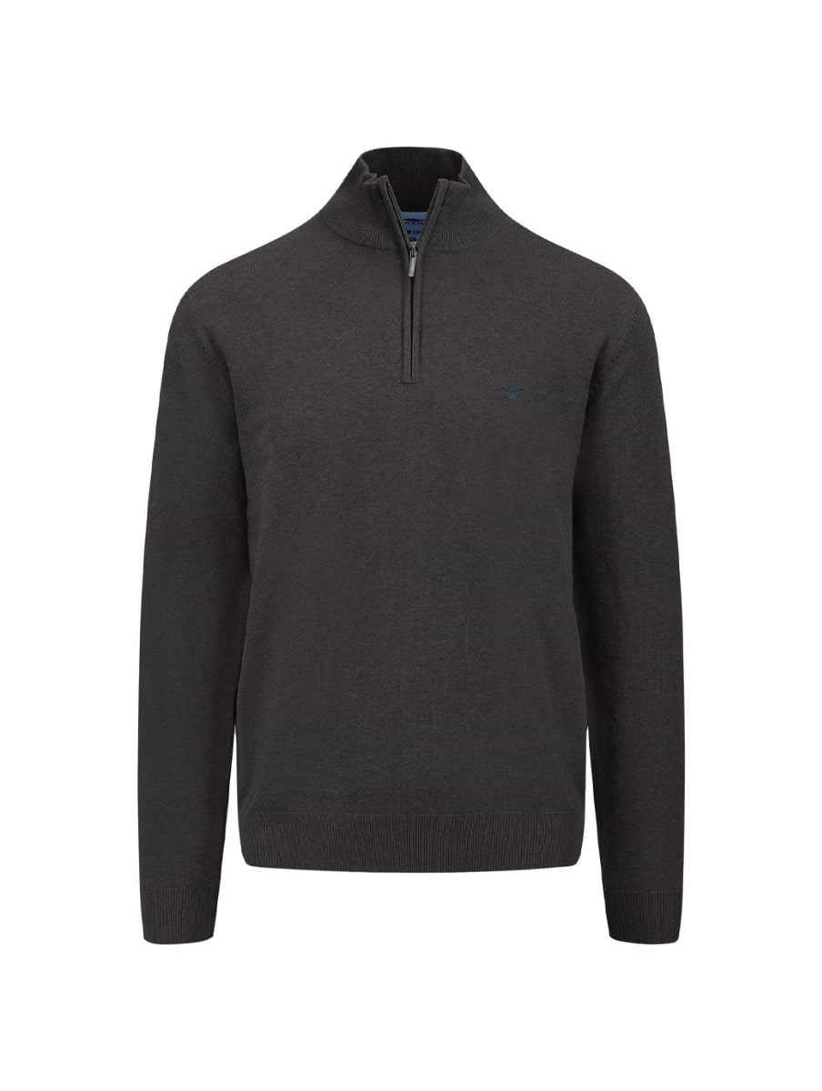Fynch-Hatton Superfine Troyer-Zip Charcoal