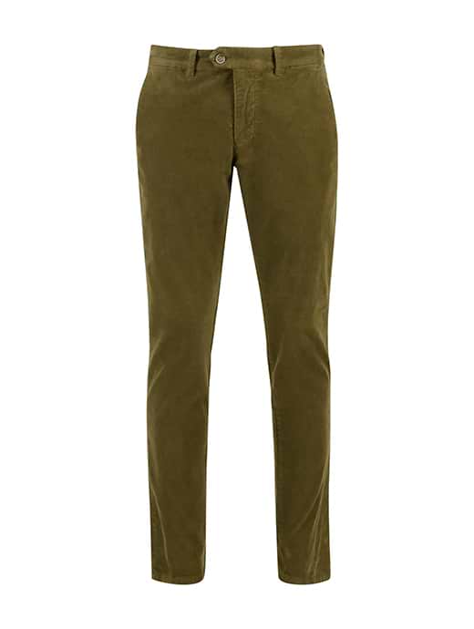 Fynch Hatton Men's Corduroy Chino Deep Forest