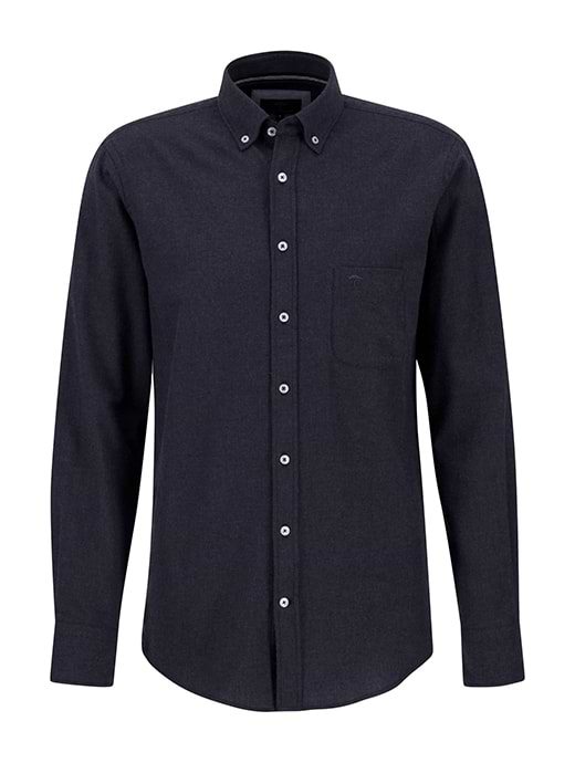 Fynch Hatton Men's Premium Flannel Shirt Navy