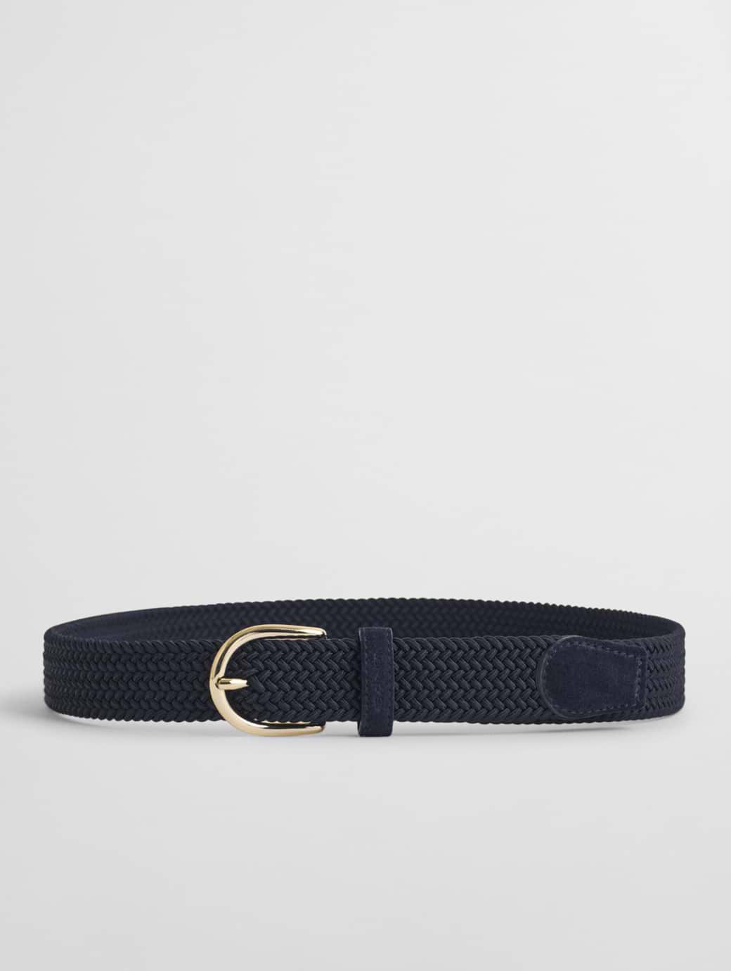 Gant Women's Elastic Braided Belt Marine