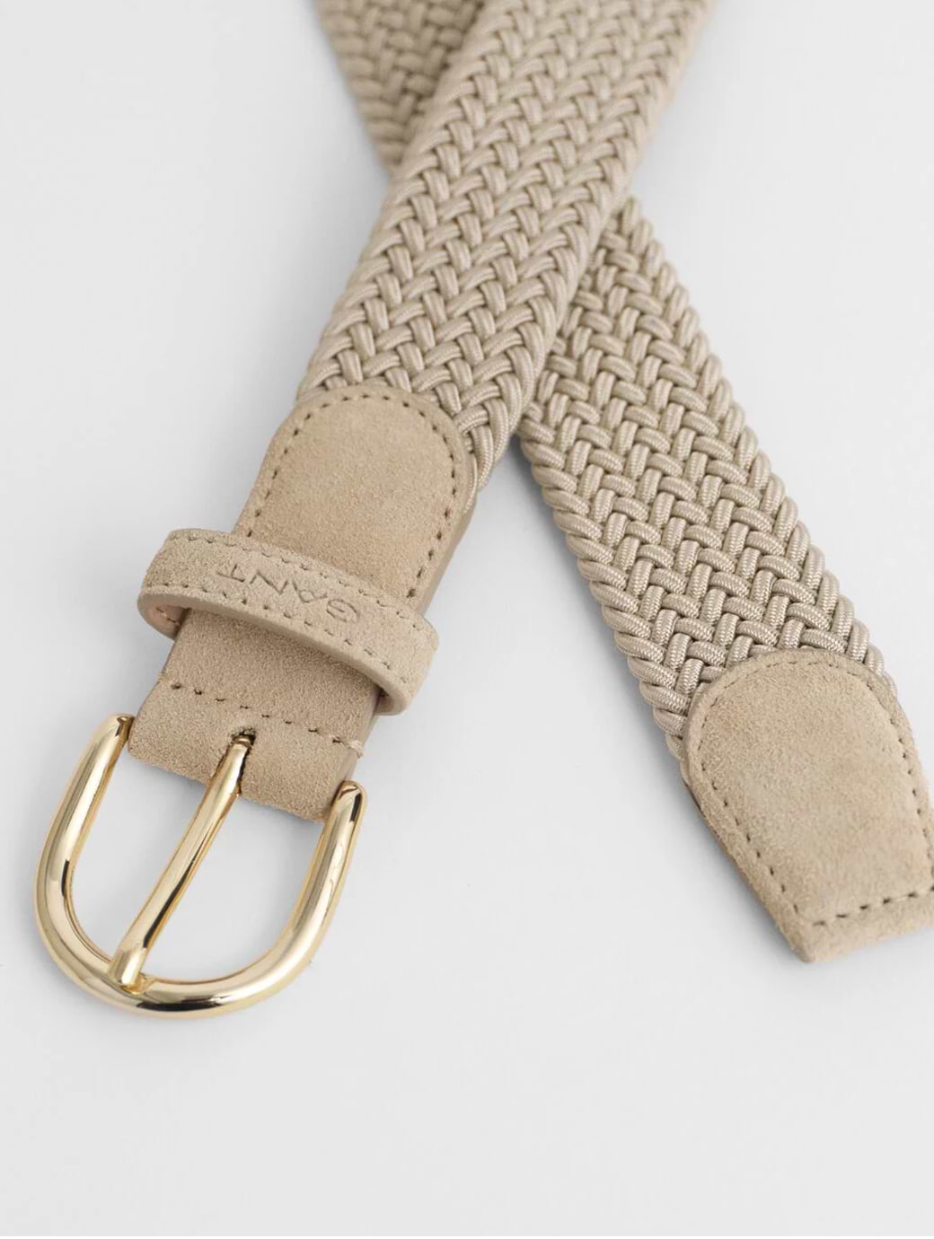 Gant Women's Elastic Braided Belt Putty