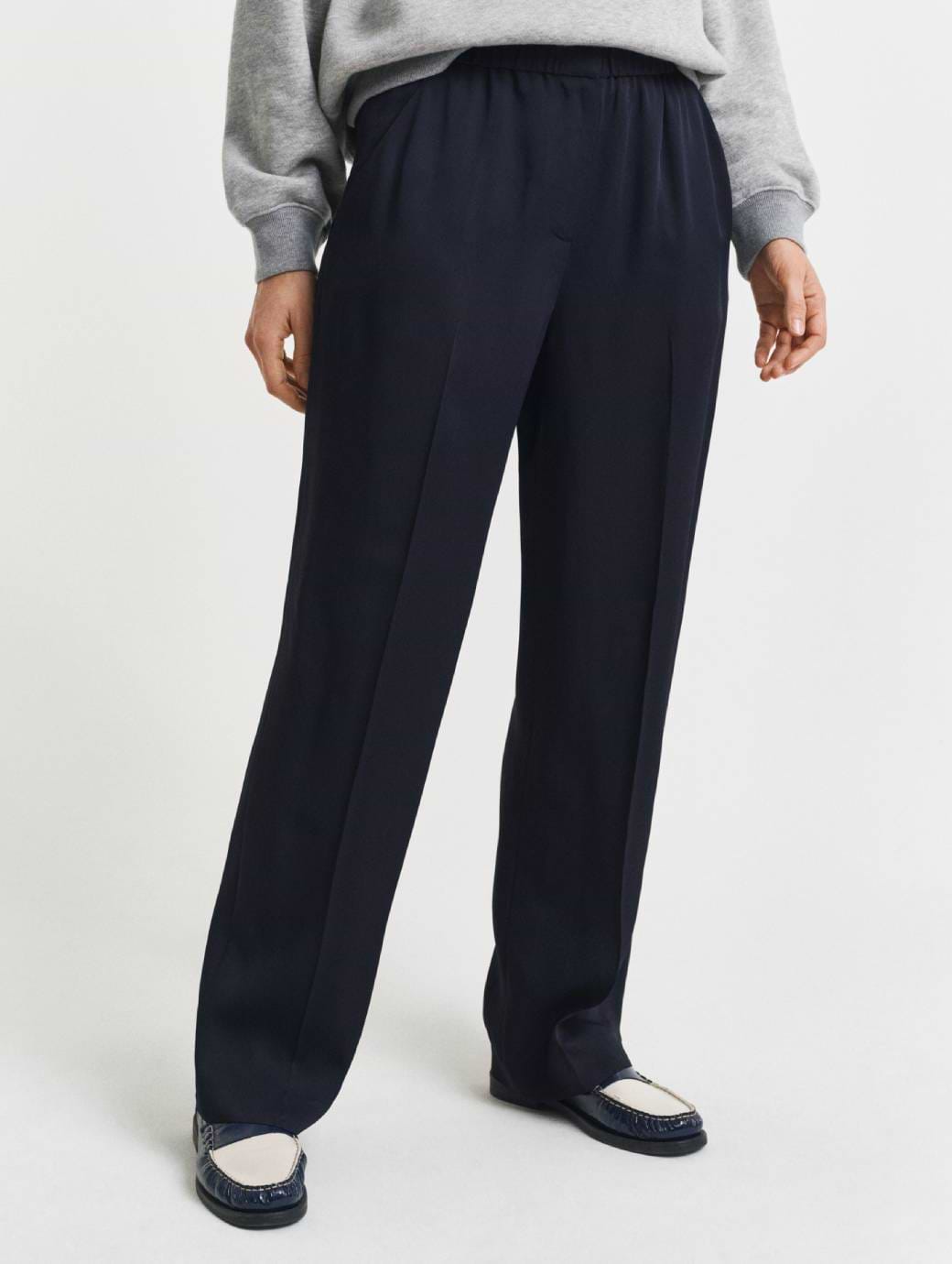 Gant Women's Fluid Pants Evening Blue