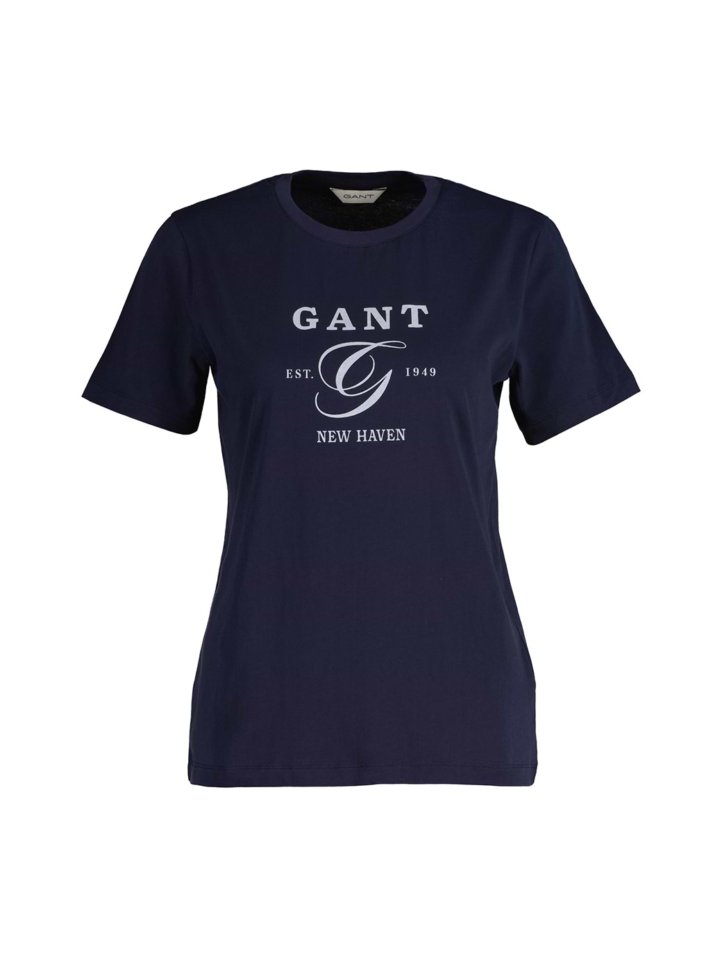 Gant Women's Graphic Short Sleeve T-Shirt Evening Blue
