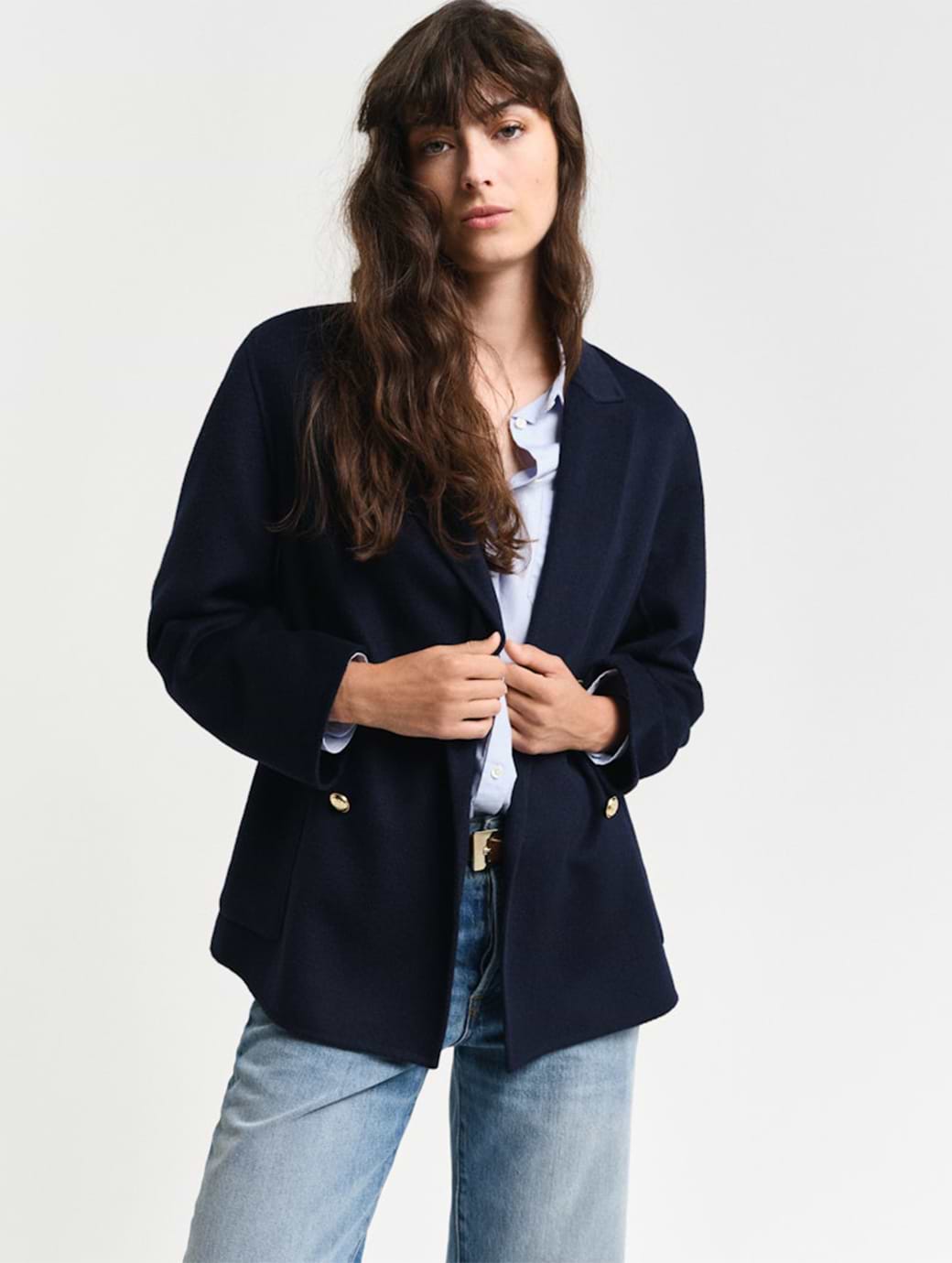 Gant Women's Handstitched Club Blazer Evening Blue