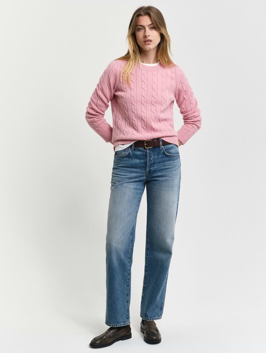 Pink gant jumper outlet