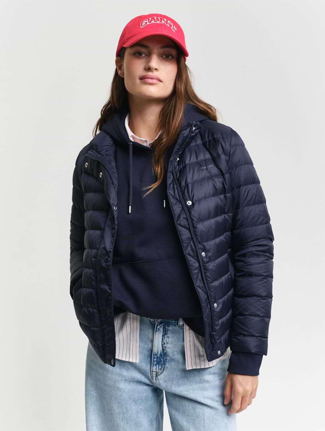 Gant Women s Light Down Jacket Evening Blue