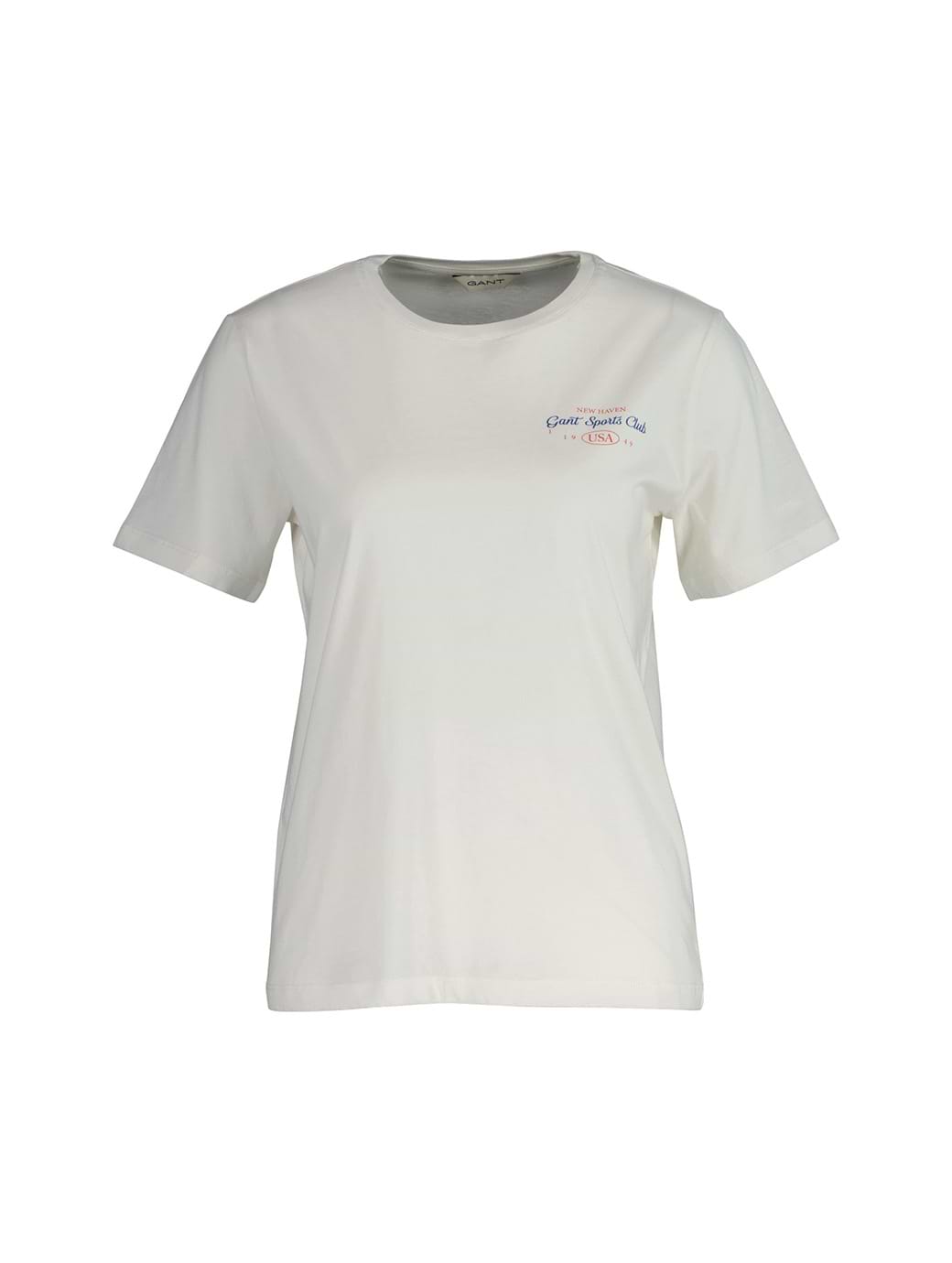 Gant Women's Reg Graphic Short Sleeve T-Shirt Eggshell