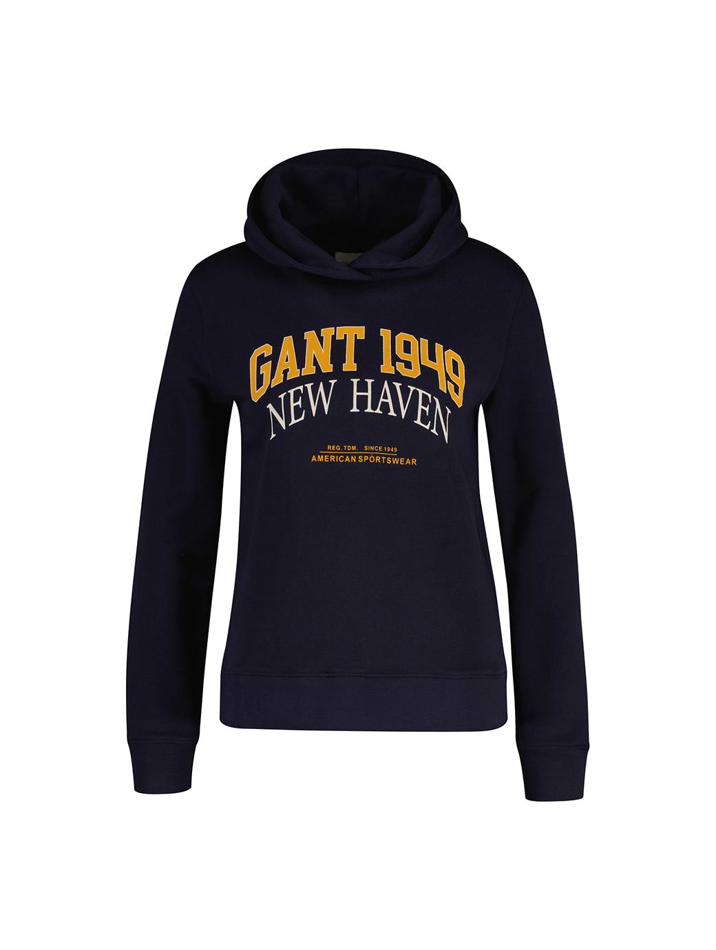 Gant Women's Regular Fit Arch Print Hoodie Evening Blue