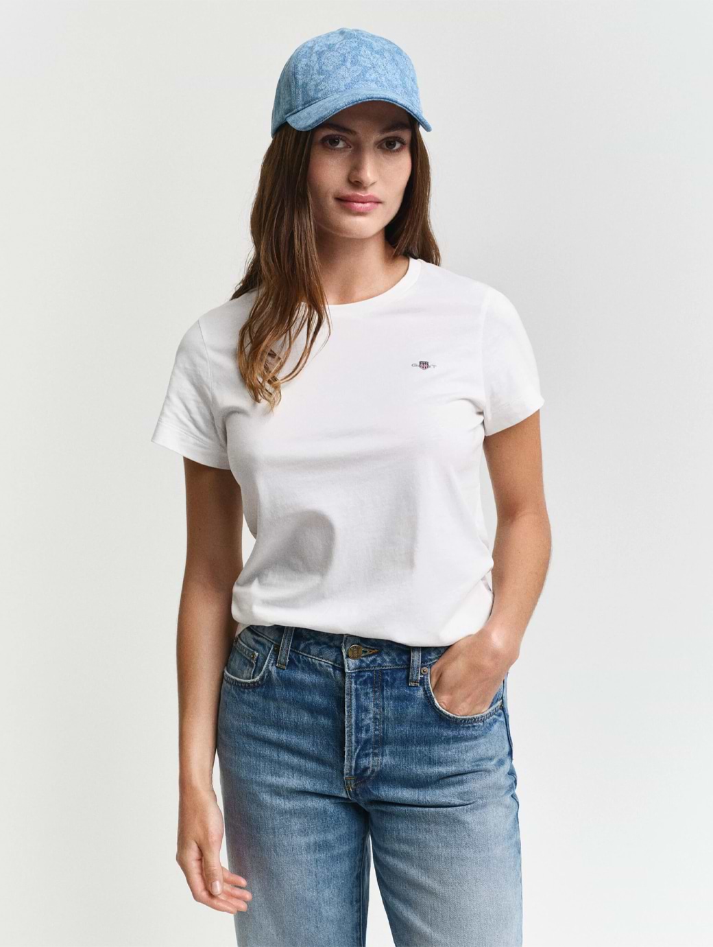 Gant Women's Shield Short Sleeve T-Shirt White