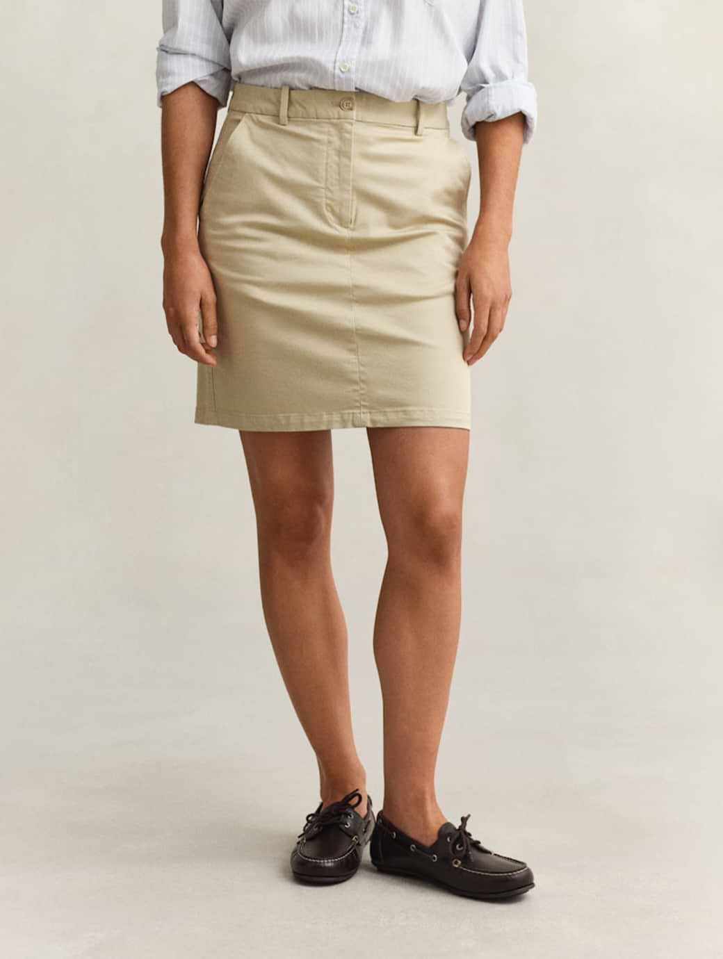 Gant Women's Chino Skirt Oat Beige