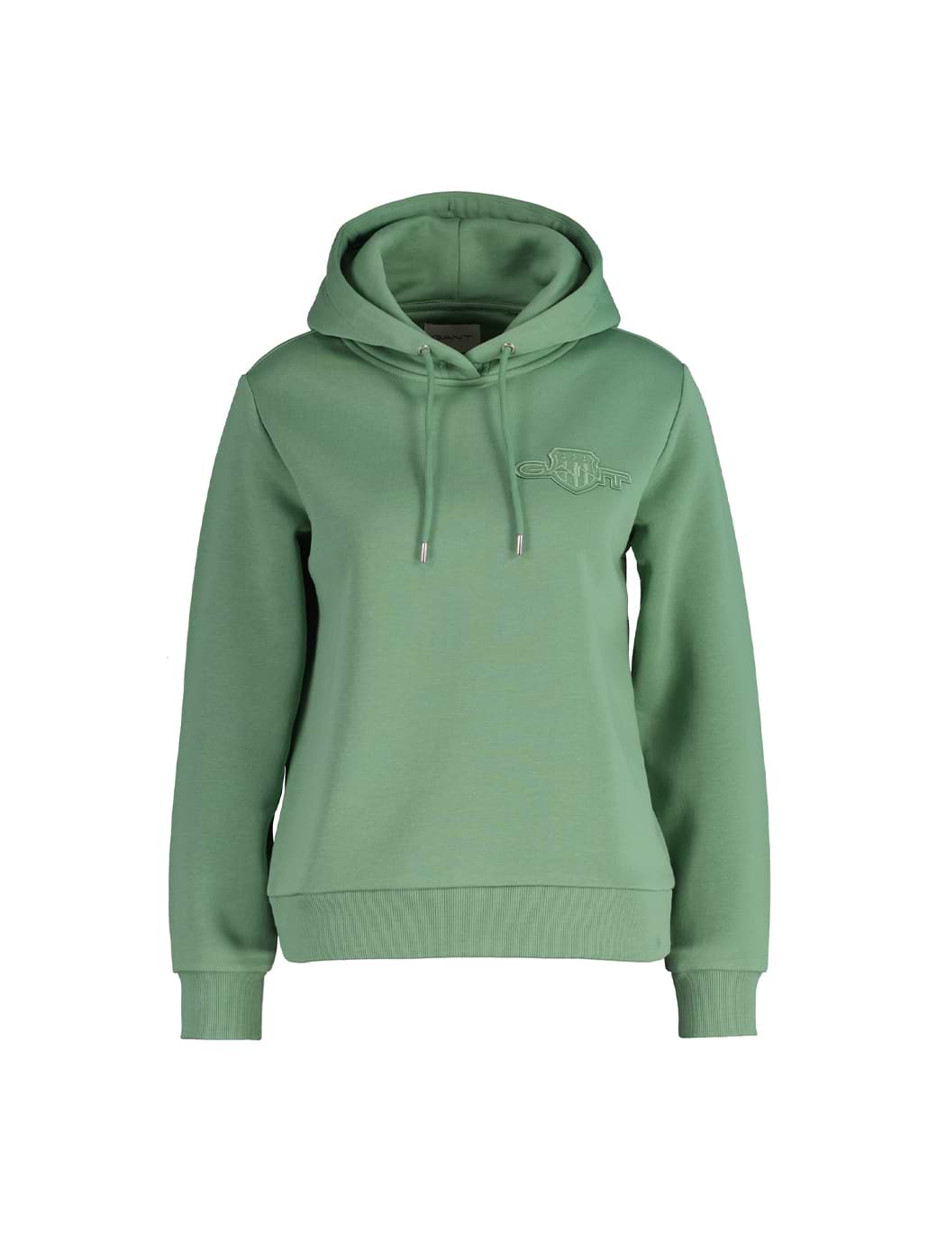 Gant Women's Reg Tonal Shield Hoodie Kalamata Green